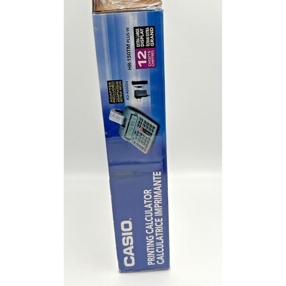 Casio HR-150TM Plus-W Desktop Printing Calculator 12 Digit XL Display NIB - Picture 13 of 14